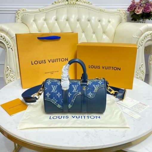 Louis Vuitton x Nigo Keepall XS M81011 Blue - Image 7