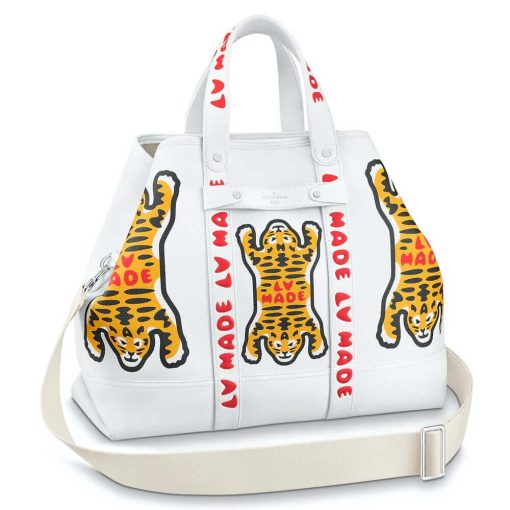 Louis Vuitton x Nigo Tote Journey M59366 White - Image 2