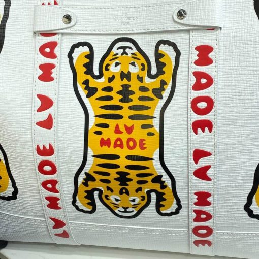 Louis Vuitton x Nigo Tote Journey M59366 White - Image 13