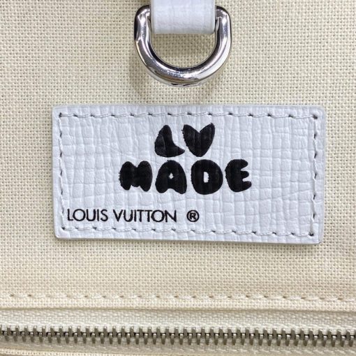Louis Vuitton x Nigo Tote Journey M59366 White - Image 18