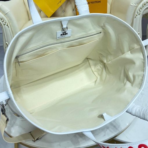 Louis Vuitton x Nigo Tote Journey M59366 White - Image 20