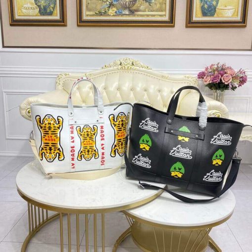 Louis Vuitton x Nigo Tote Journey M59366 White - Image 21