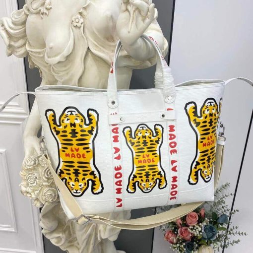 Louis Vuitton x Nigo Tote Journey M59366 White - Image 6
