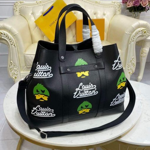 Louis Vuitton x Nigo Tote Journey M59373 Black - Image 13