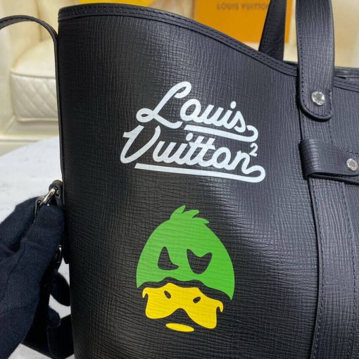 Louis Vuitton x Nigo Tote Journey M59373 Black - Image 14