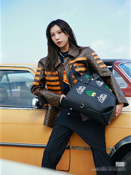 Louis Vuitton x Nigo Tote Journey M59373 Black - Image 7