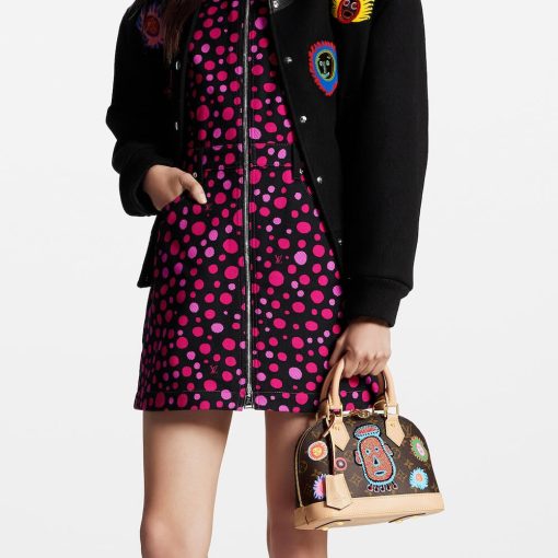 Louis Vuitton x Yayoi Kusama Alma BB with Faces Print and Embroidery M46428 - Image 3
