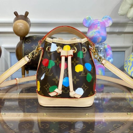 Louis Vuitton x Yayoi Kusama Nano Noe Bucket Bag M81863 - Image 5