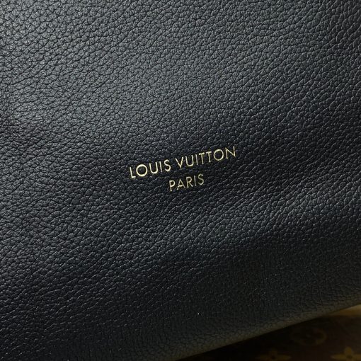 Louis Vuttion Grained Calfskin Low Key Hobo MM M24856 Black - Image 14