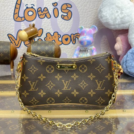 Louis Vuttion Monogram Canvas Liv Pochette M83008 - Image 3
