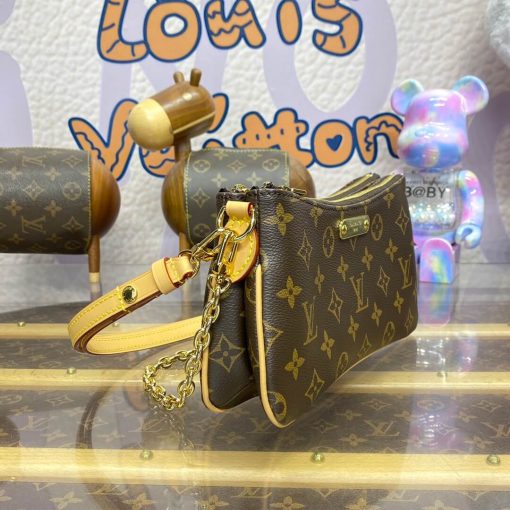 Louis Vuttion Monogram Canvas Liv Pochette M83008 - Image 5