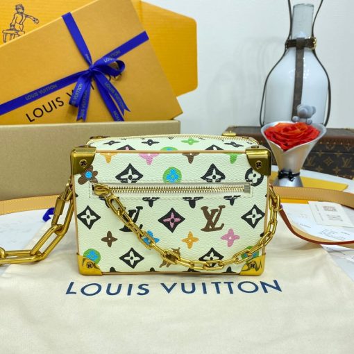 Louis Vuttion Monogram Craggy Canvas Mini Soft Trunk M25132 White - Image 2