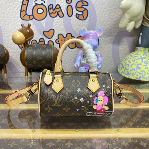 Louis Vuttion Monogram Nano Speedy M82624 Vivienne Print - Image 4
