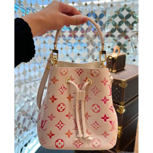 Louis Vuttion Neonoe BB Bucket Bag M24649 Sunrise Aquarelle - Image 4