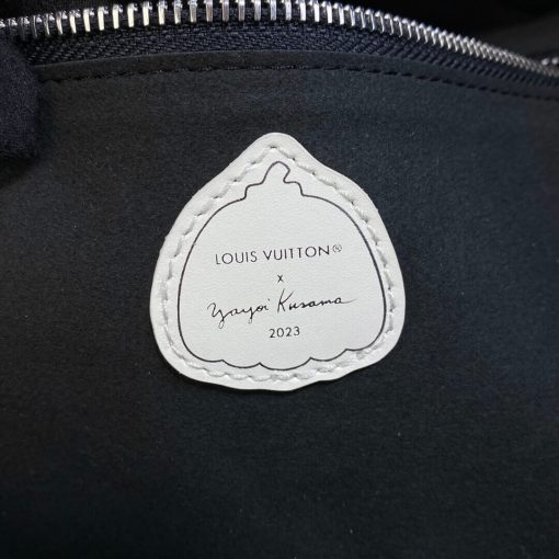 Louis Vuttion Yayoi Kusama Neverfull MM M46390 Black/White - Image 11