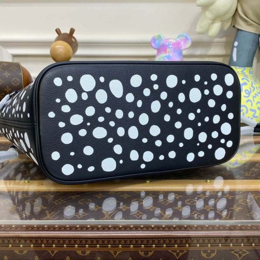 Louis Vuttion Yayoi Kusama Neverfull MM M46390 Black/White - Image 7