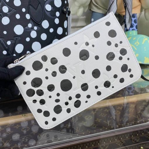 Louis Vuttion Yayoi Kusama Neverfull MM M46390 Black/White - Image 9
