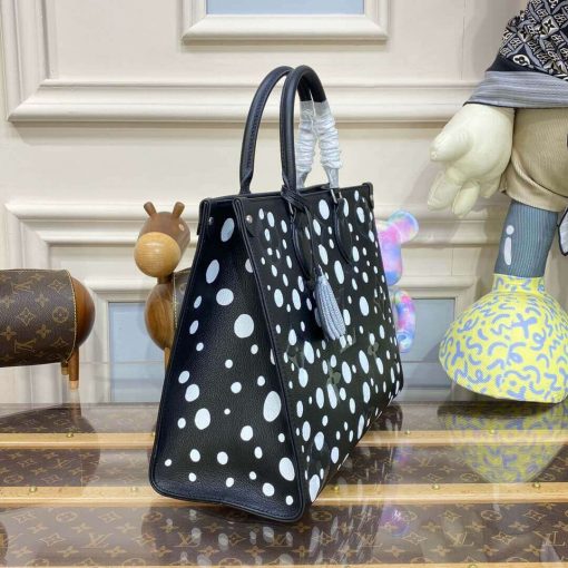 Louis Vuttion Yayoi Kusama OnTheGo MM M46389 Black/White - Image 5