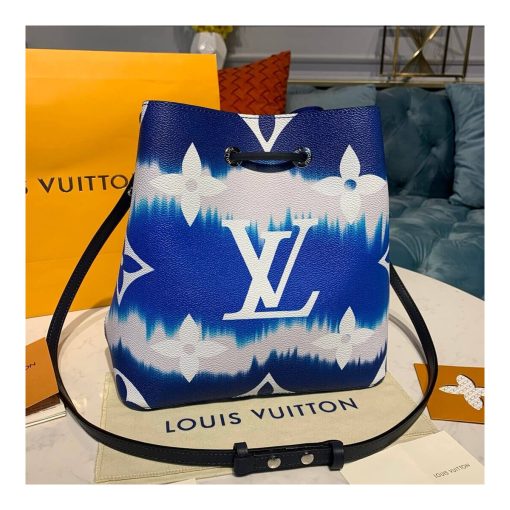 LV Escale Neonoe MM M45124 M45126 Blue - Image 5