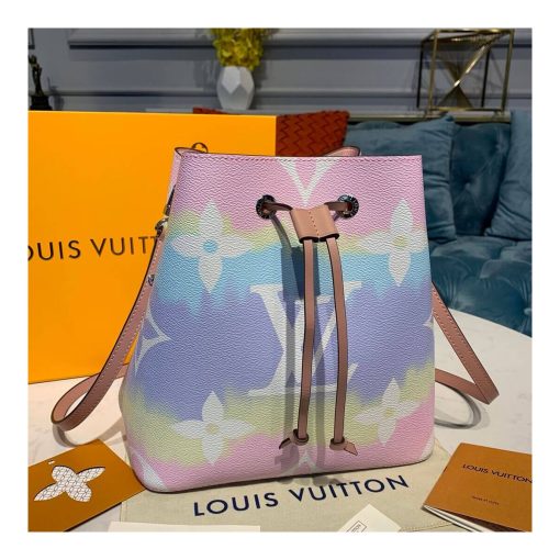 LV Escale Neonoe MM M45124 M45126 Pink - Image 3