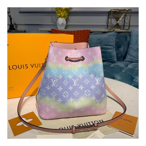 LV Escale Neonoe MM M45124 M45126 Pink - Image 4