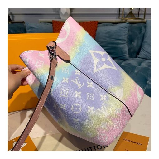 LV Escale Neonoe MM M45124 M45126 Pink - Image 5