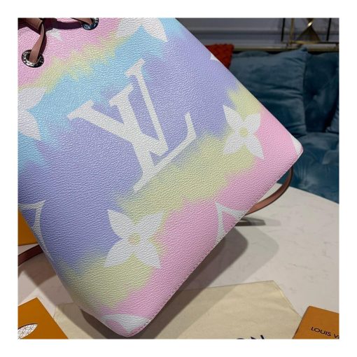 LV Escale Neonoe MM M45124 M45126 Pink - Image 7
