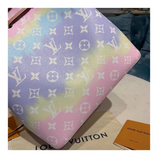 LV Escale Neonoe MM M45124 M45126 Pink - Image 8