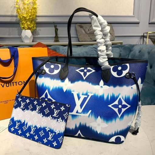 LV Escale Neverfull MM M45127 M45128 M45270 Blue - Image 2