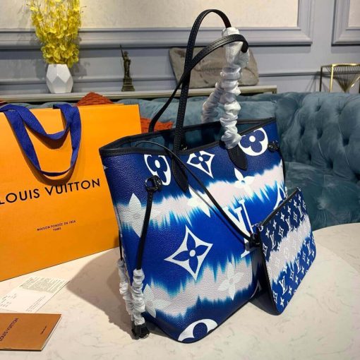 LV Escale Neverfull MM M45127 M45128 M45270 Blue - Image 3