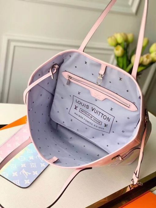 LV Escale Neverfull MM M45127 M45128 M45270 Pink - Image 8