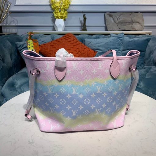 LV Escale Neverfull MM M45127 M45128 M45270 Pink - Image 12