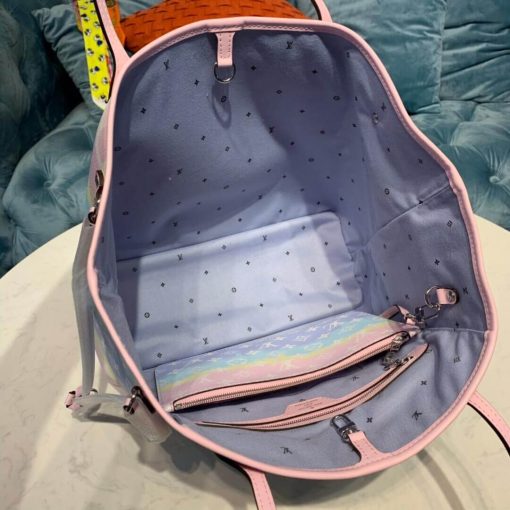 LV Escale Neverfull MM M45127 M45128 M45270 Pink - Image 25