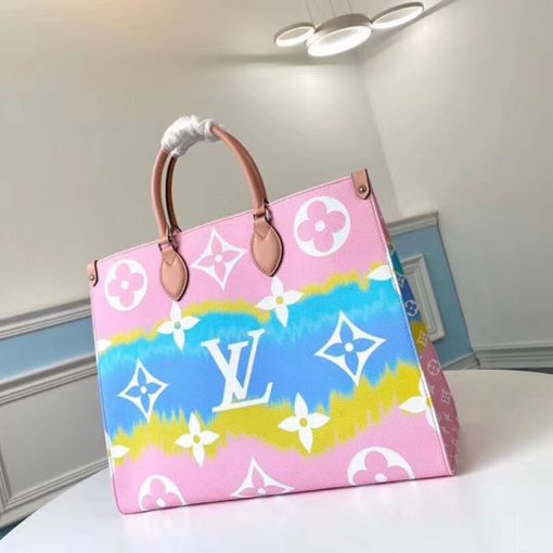 LV Escale Onthego GM M45119 Pink - Image 5