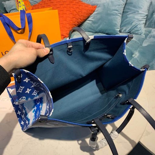 LV Escale Onthego GM M45120 Blue - Image 11