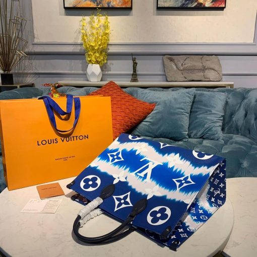 LV Escale Onthego GM M45120 Blue - Image 6