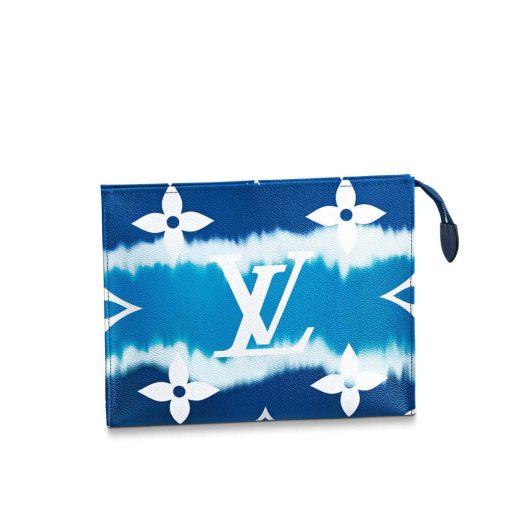 LV Escale Poche Toilette 26 M69136 M69137 Red - Image 9