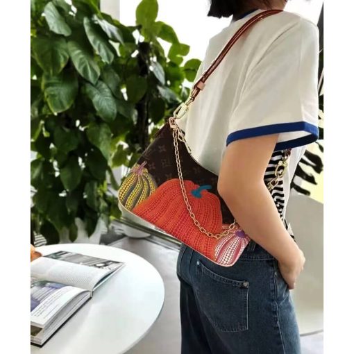 LV x YK Boulogne with Pumpkin Print M46470 - Image 2