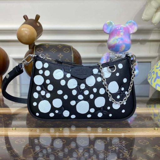 LV x YK Easy Pouch On Strap M81908 Black/White - Image 5
