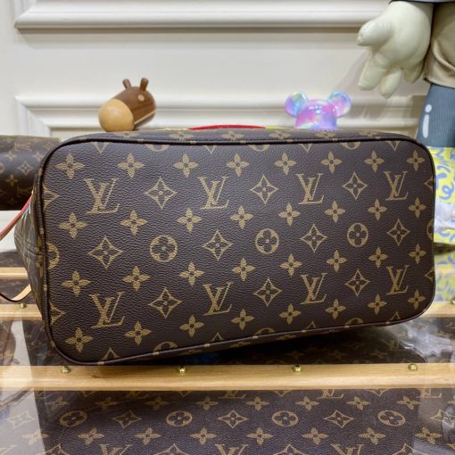 LV x YK Monogram Neverfull MM with Faces Print and Embroidery M46447 - Image 5