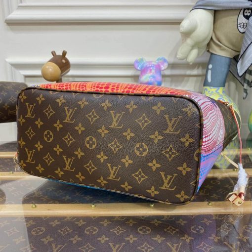LV x YK Neverfull MM with Pumpkin Print M46468 - Image 8