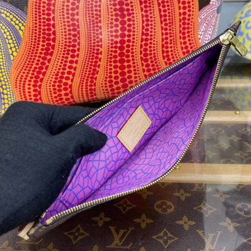 LV x YK Neverfull MM with Pumpkin Print M46468 - Image 9