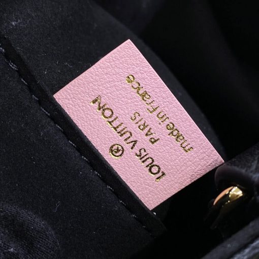 LV x YK OnTheGo MM with Flower Marquetry M46416 Black - Image 12