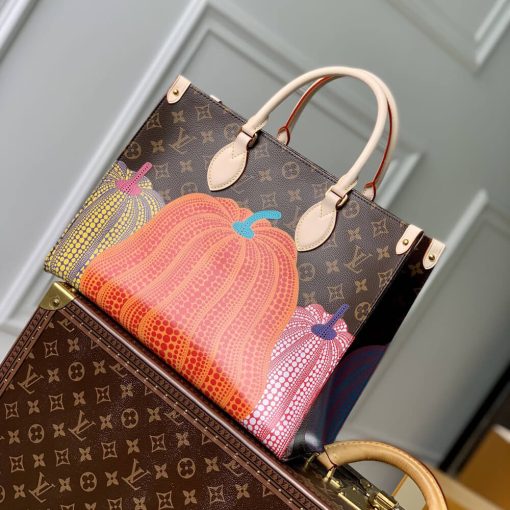 LV x YK OnTheGo MM with Pumpkin Print M46466 - Image 5