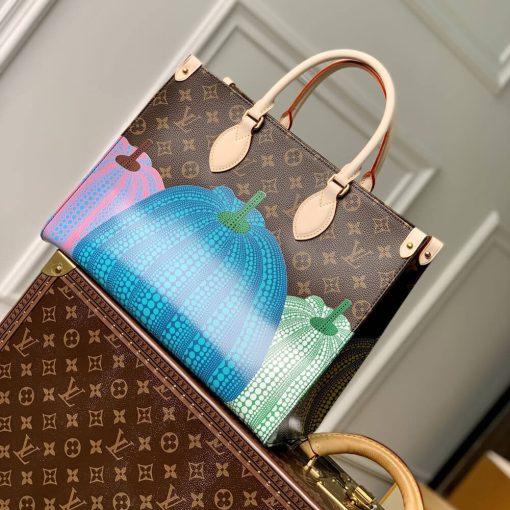 LV x YK OnTheGo MM with Pumpkin Print M46466 - Image 6