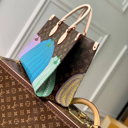 LV x YK OnTheGo MM with Pumpkin Print M46466 - Image 7