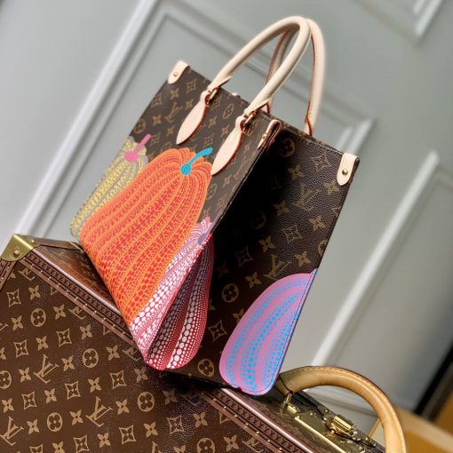 LV x YK OnTheGo MM with Pumpkin Print M46466 - Image 8
