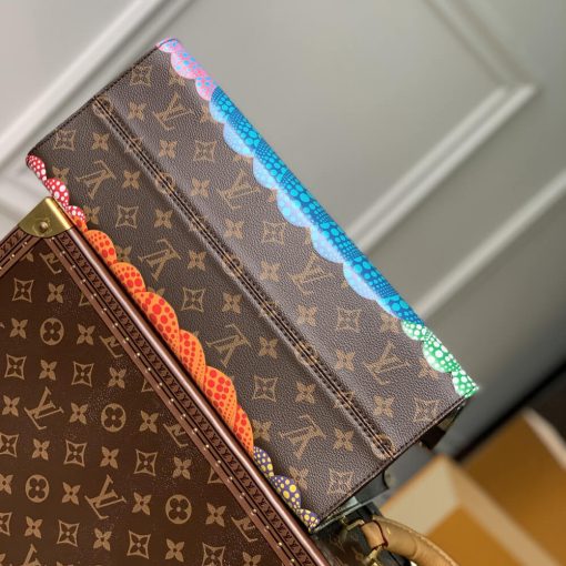 LV x YK OnTheGo MM with Pumpkin Print M46466 - Image 9