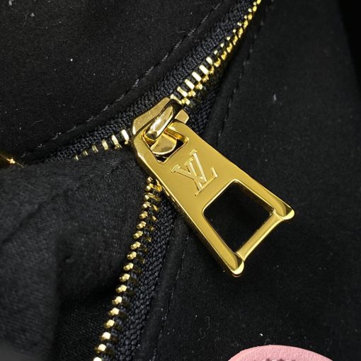 LV x YK OnTheGo PM with Flower Marquetry M21732 Black - Image 7