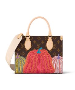 LV x YK OnTheGo PM with Pumpkin Print M46467
